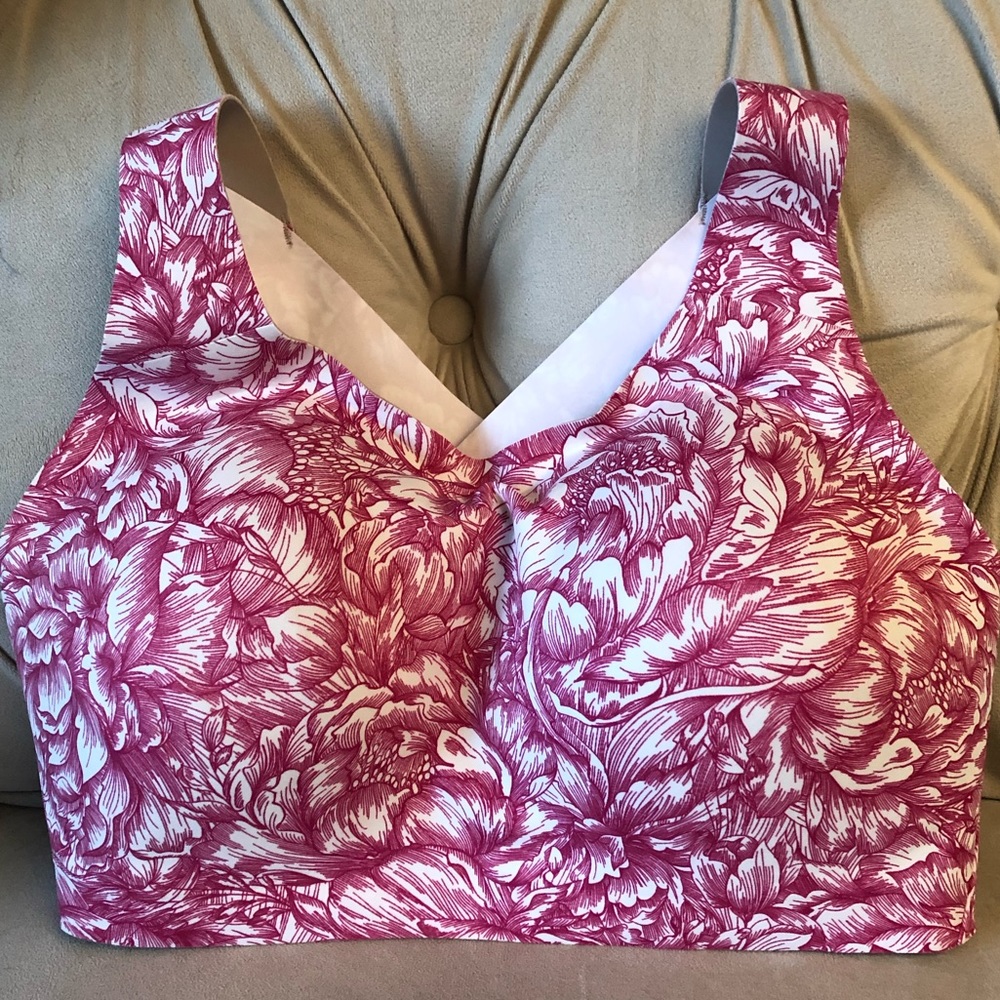 NWT | LuluLemon Enlite Bra | 36DD | Fushia Floral